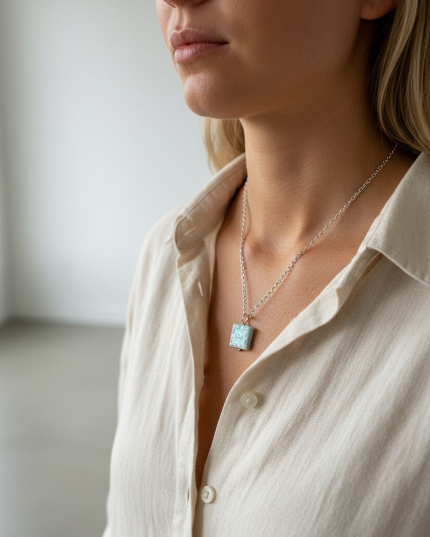 Fish Lagoon Tile Necklace