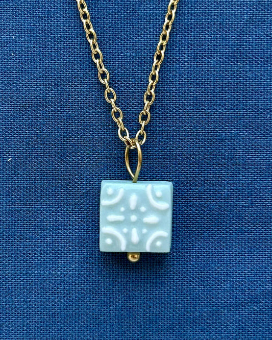 Traditional Lagoon Tile Necklace