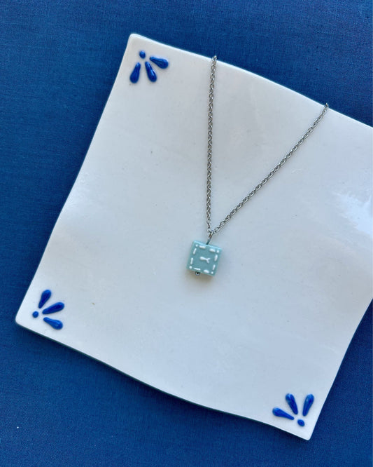 Fish Lagoon Tile Necklace