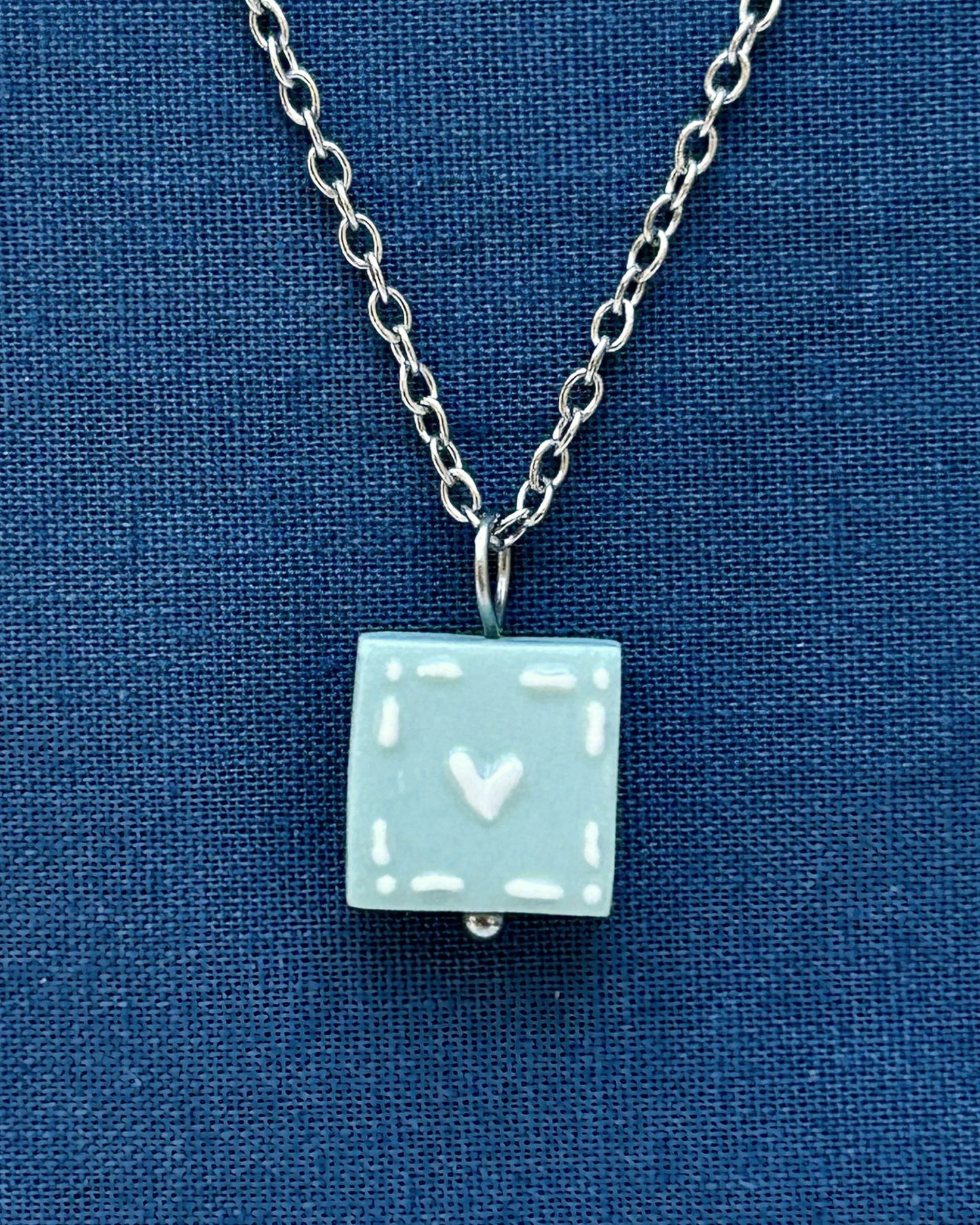 Heart Lagoon Tile Necklace