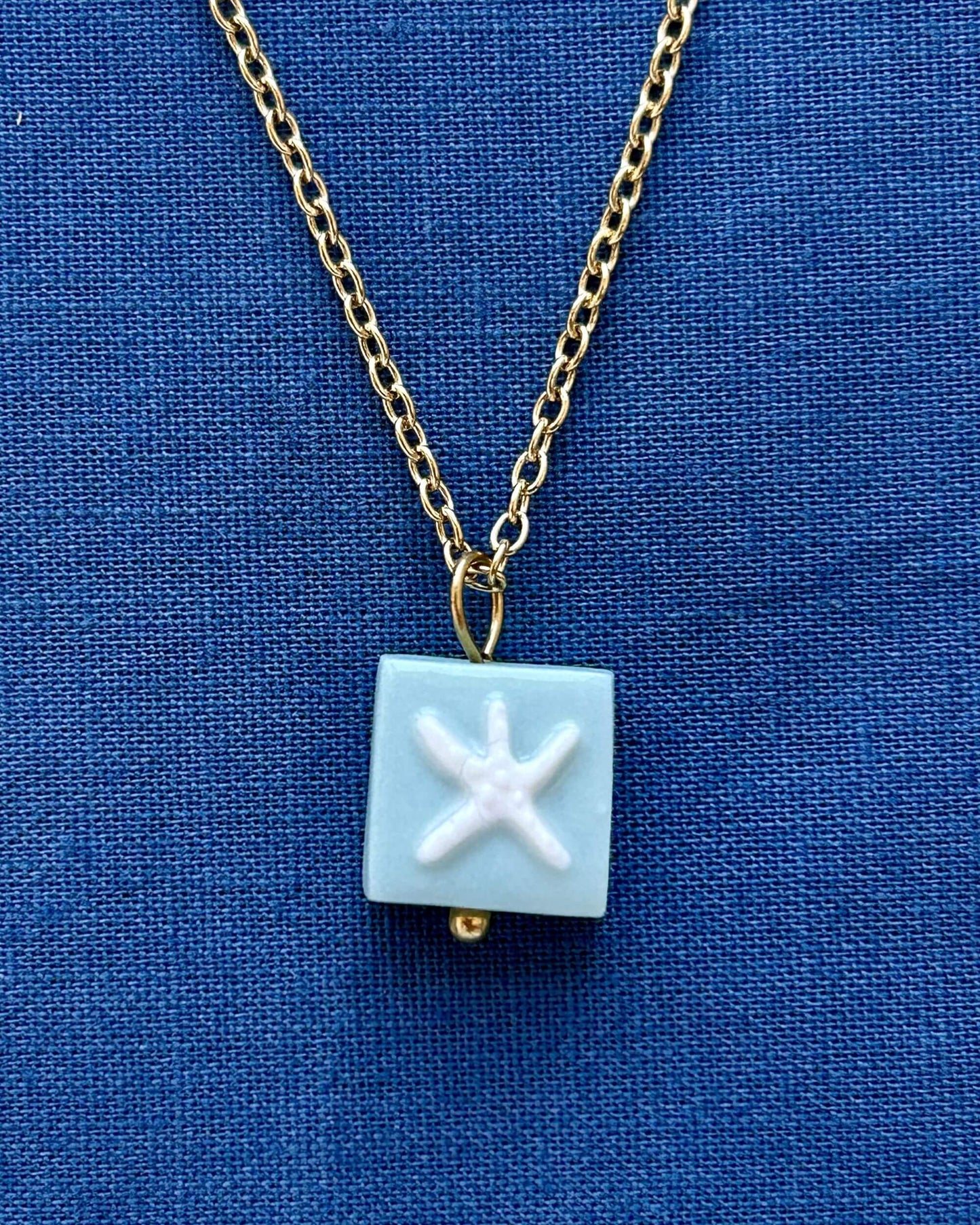 Starfish Lagoon Tile Necklace