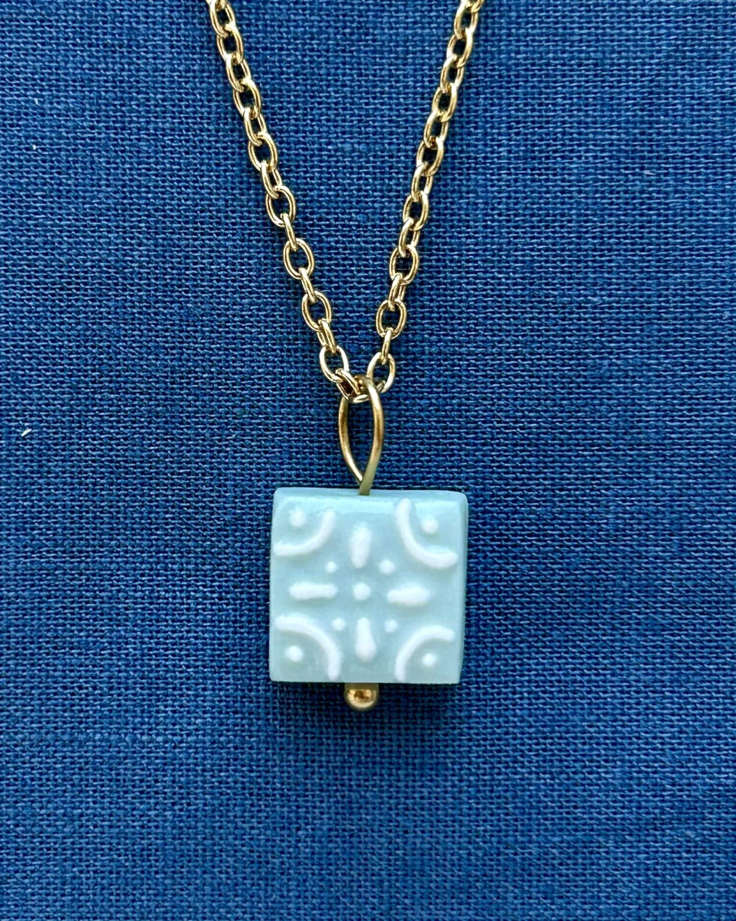 Traditional Lagoon Tile Necklace
