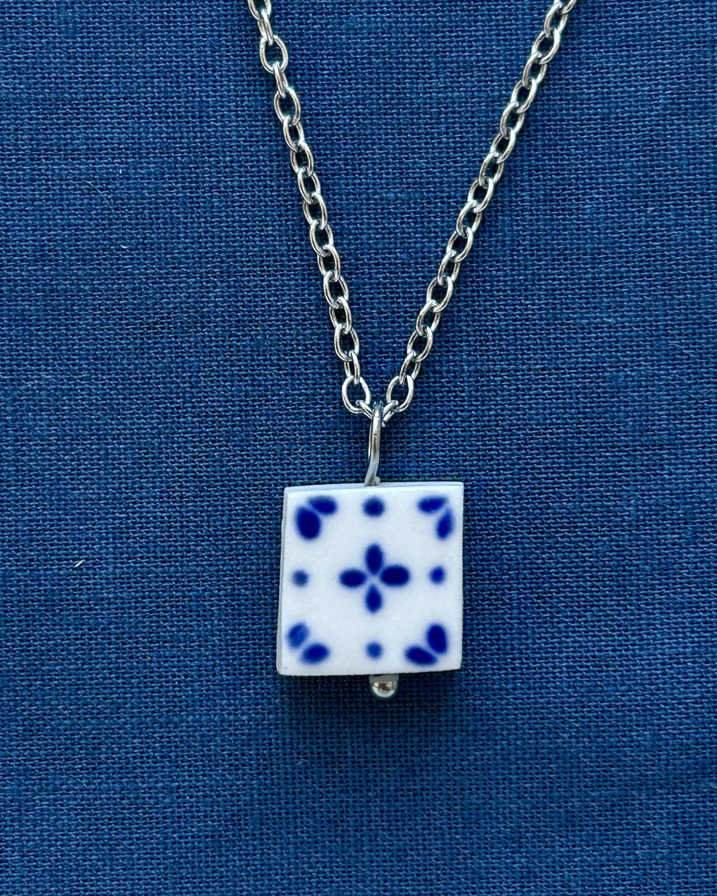 Simple Tiny Tile Necklace