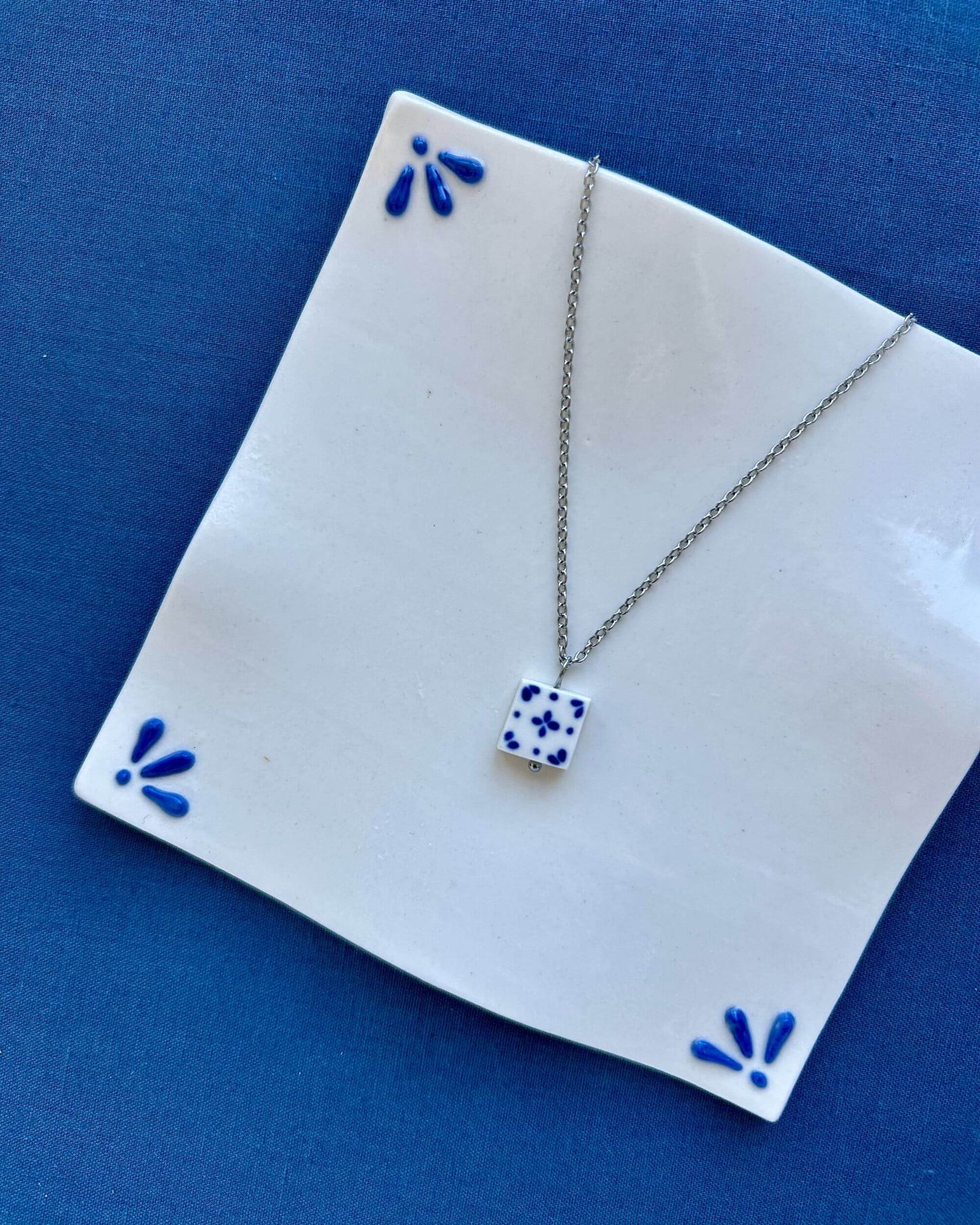 Simple Tiny Tile Necklace